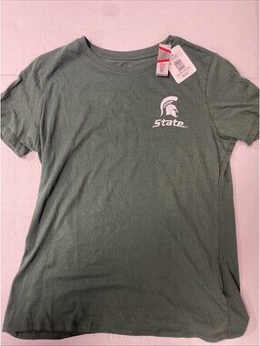 NCAA Michigan State Spartans Green T-shirt Medium